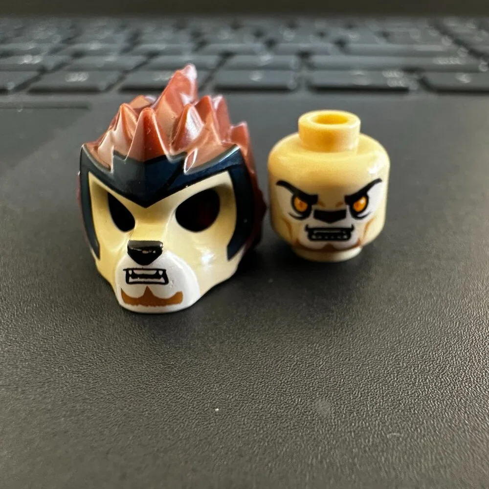 Lego Legends of Chima Lion Mask and Head Minifigures 11129pb01 3626pb0863